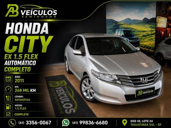 HONDA CITY 1.5 EX 16V FLEX 4P AUTOMÁTICO HONDA CITY 1.5 EX 16V FLEX 4P AUTOMÁTICO